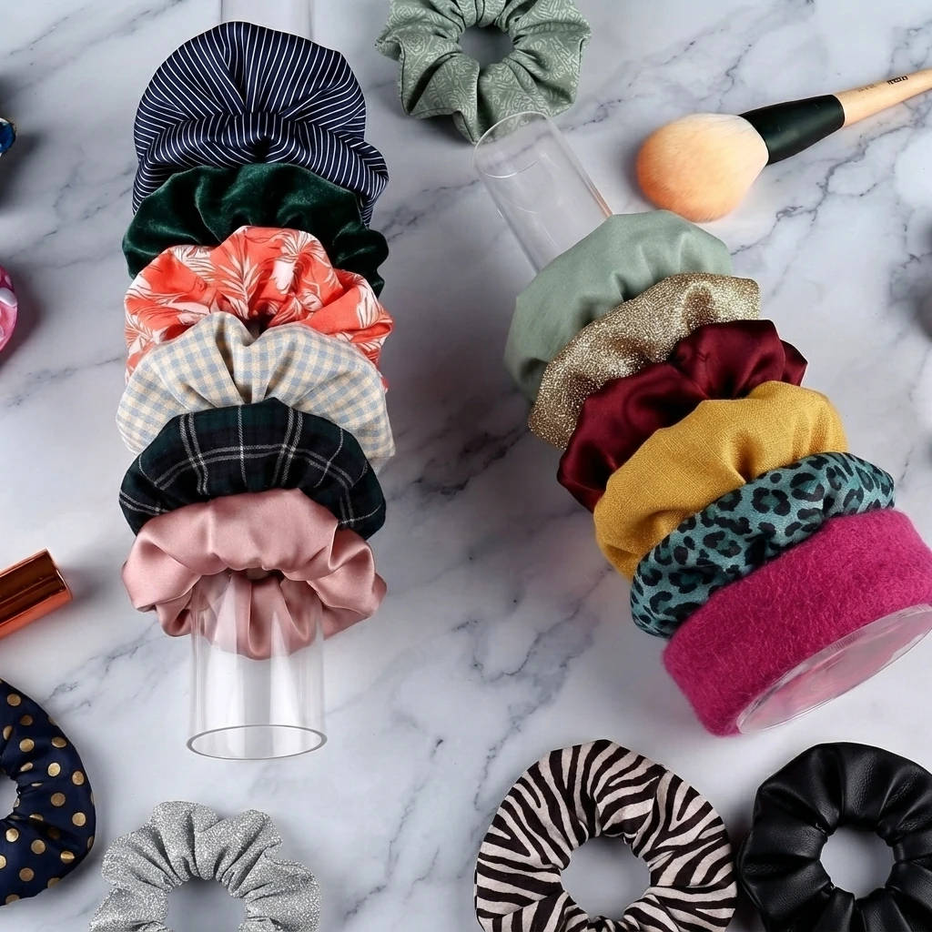 Hair Scrunchies Organizer Scrunchie Holder - Hair Ties Organizer Hair Scrunchies Holder