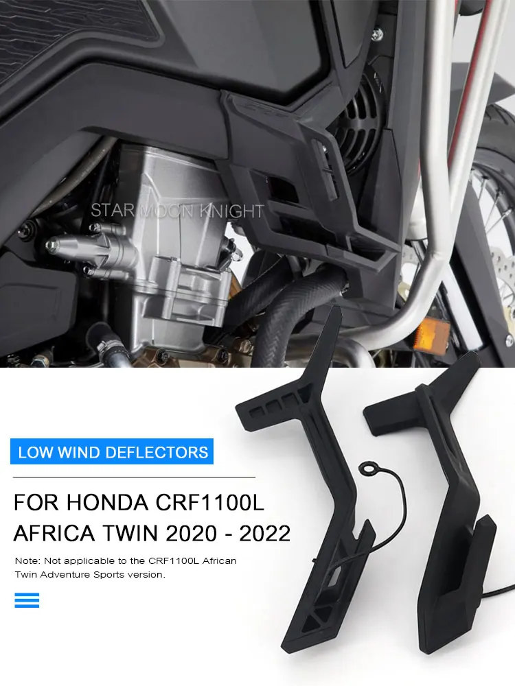 

LOW Wind Deflectors Kit For Honda Africa Twin CRF 1100 L CRF1100L CRF1100 l crf 1100l 2020 2021 Moto Accessories Deflectores