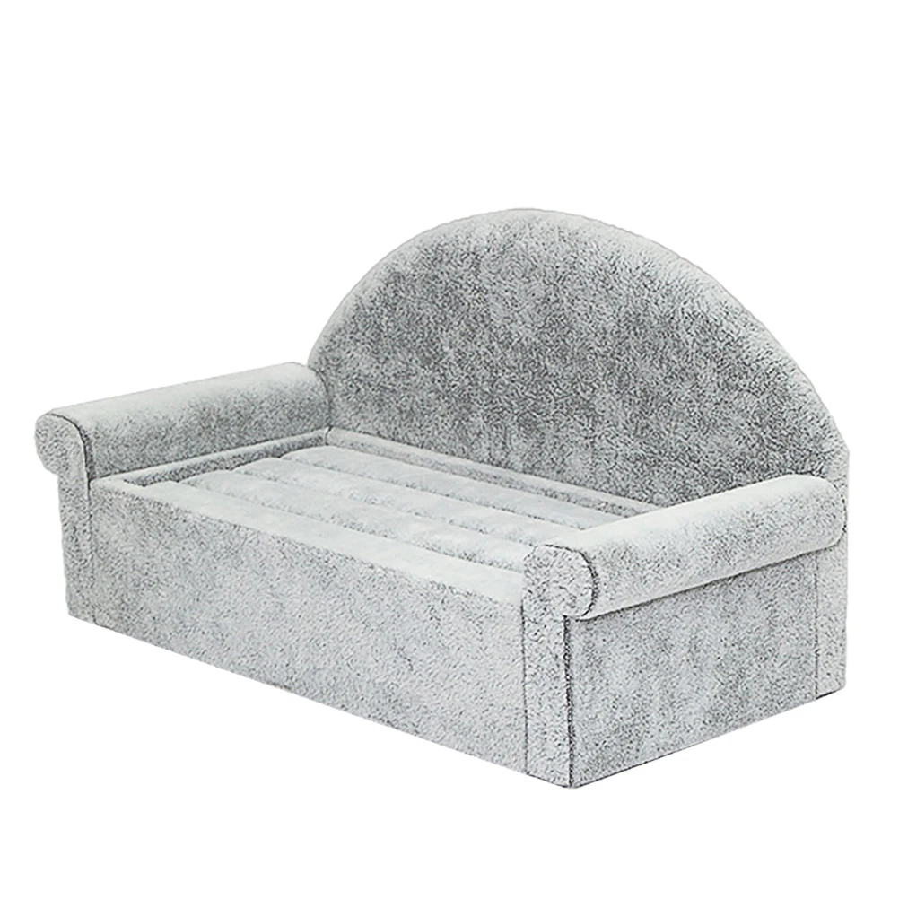 

Suede Jewelry Stand Jewelry Organizer Lightweight Portable Rings Holder Desktop Organizer Sofa Shape Exhibitor