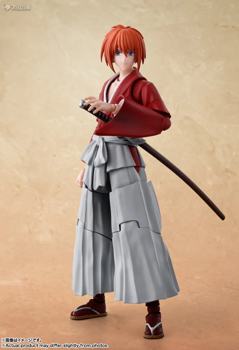 Bandai Original y genuino SHF ROGUE KENSHIN serie figuras de acción de juguete para niños niñas niños regalo de Navidad modelo coleccionable