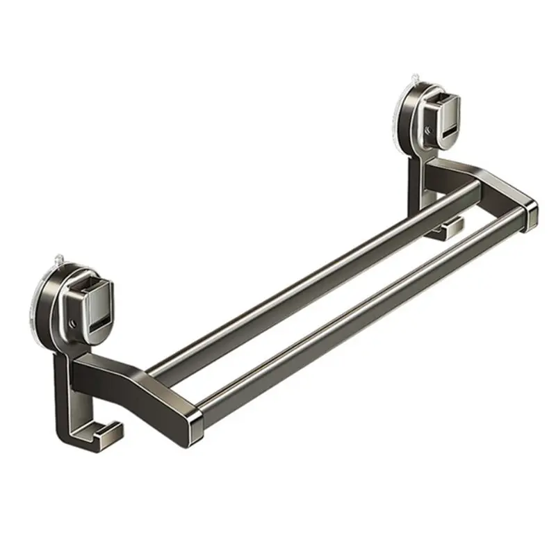 

ABWZ-Strong Load-Bearing Wall Mounted Bathroom Towel Rack 40CM Detachable Free Punching Suction Cup Towel Pole