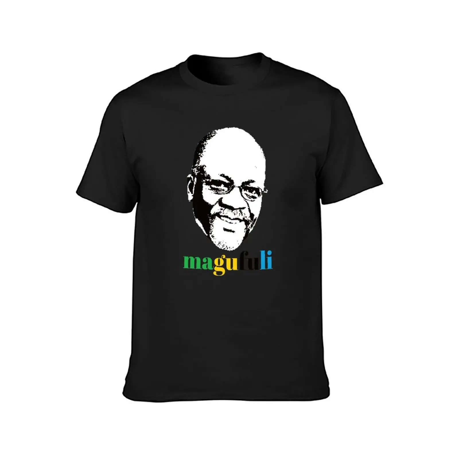 President John Magufuli of Tanzania East Africa T-Shirt hippie clothes cute tops anime clothes tops men clothes