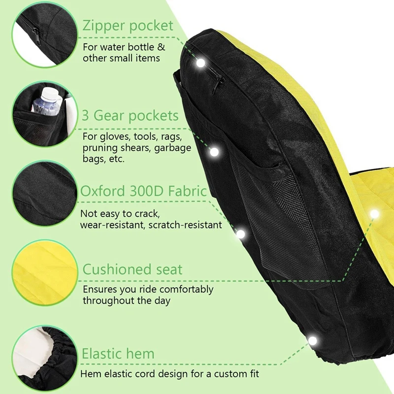 LP92334 Bequemes Upgrade, großer Sitzbezug, Aufsitzmäher, gepolsterter Sitz, bis zu 45,7 cm hohe Teile für John Deere Mäher und Gator
