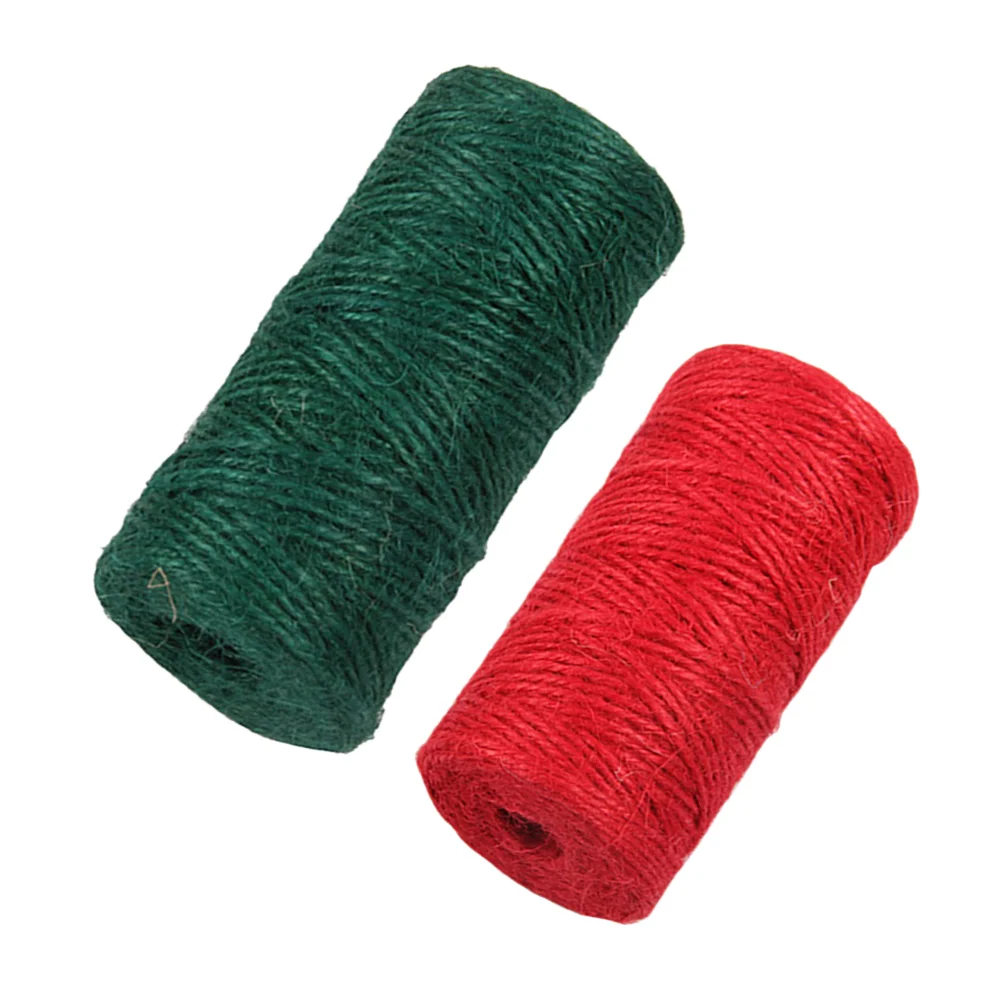 2 Pcs Cotton Rope Natural Butchers Twine Puzzle Lamp Macrame Cord Tag Bundle Decorative