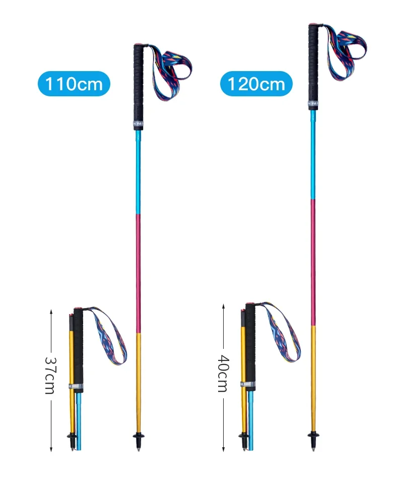 Imagem -03 - Aonijie-todos os Tipos de Caminhadas Trekking Pole Outdoor Camping Bengalas Resumindo 110cm 120cm 130cm Pcs Mais Novo