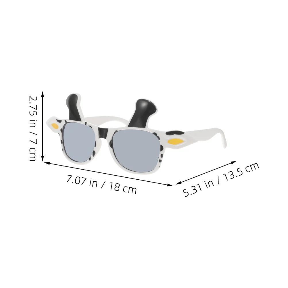 Lunettes de vache créatives pour hommes et femmes, 2 pièces, accessoires de lunettes amusants pour les réunions de vacances, Costume amusant