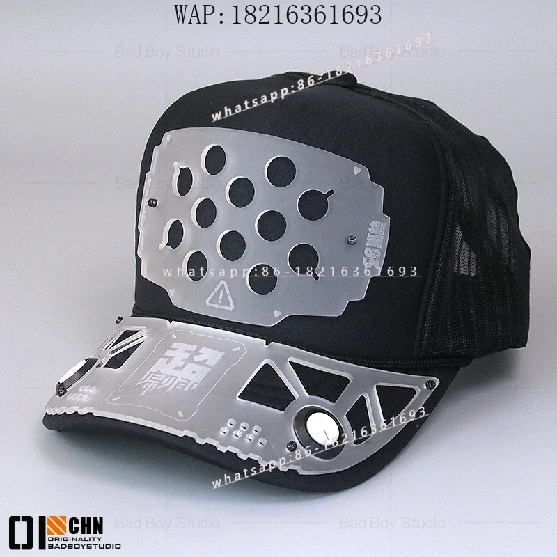 Limited Offer Tactical Mechanical Cyberpunk Functional Wind Cap Men's And Women's High Top Baseball Caps