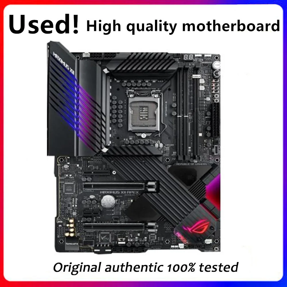 Used For Asus MAXIMUS XII APEX Original Desktop For Intel Z490 DDR4 PCI-E4.0 Motherboard LGA 1200 Support i9 10900K CPU