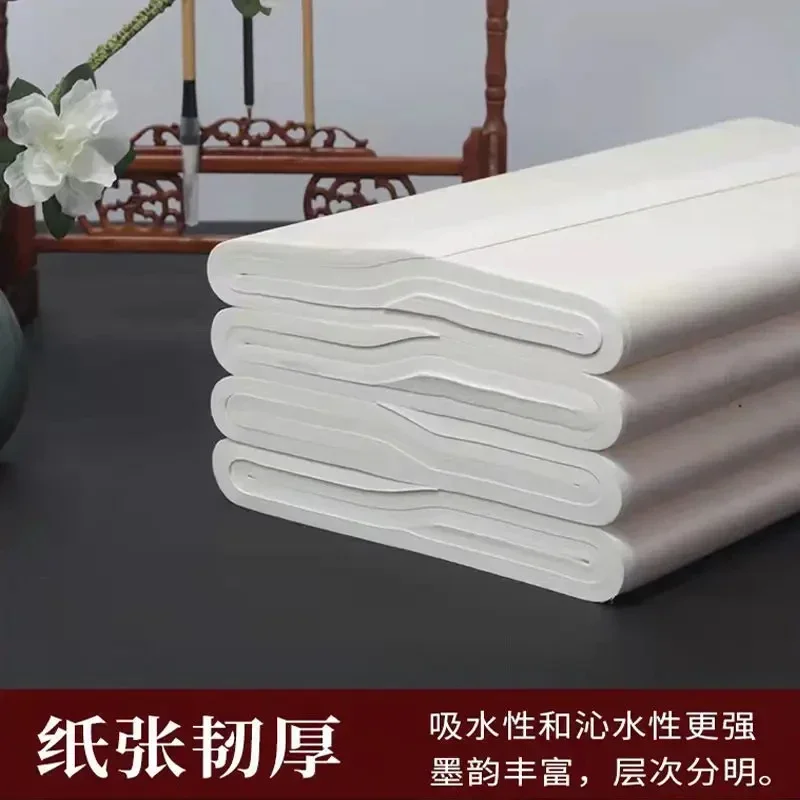 100 Sheets Factory Price Clearance Raw Rice Paper Thickened Calligraphy Special Student Xuan Chinese Painting Creation Practice