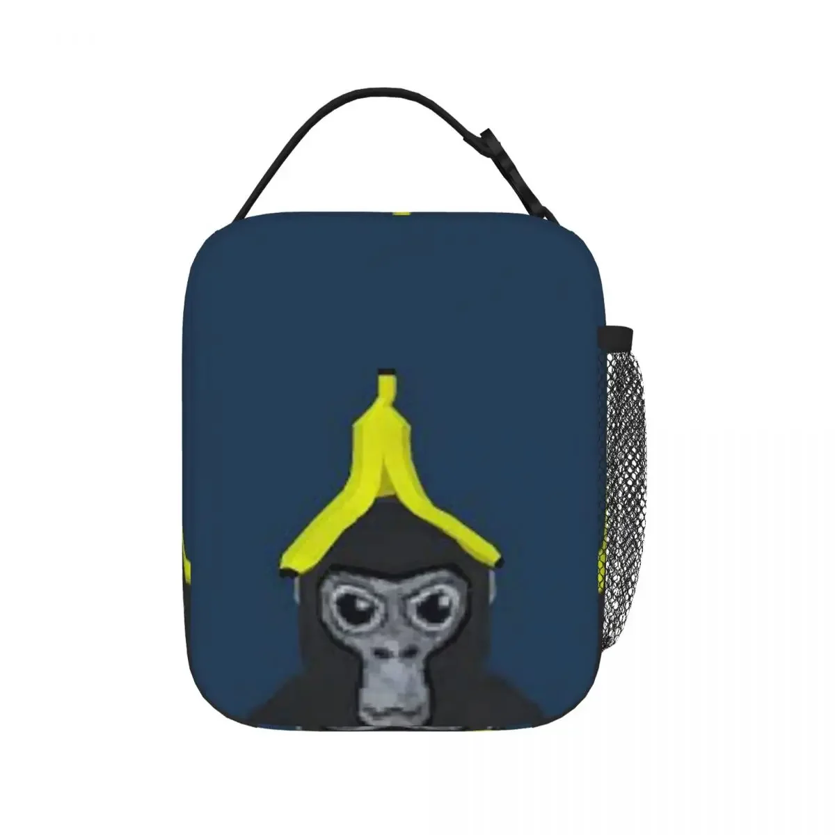 Gorilla Tag Scimmia con borse per il pranzo a banana Borsa per il pranzo isolata Bento Box portatile Borse da picnic a tenuta stagna per donna