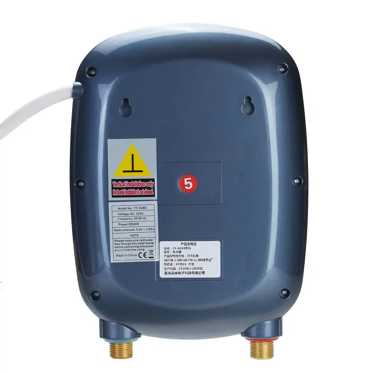 터치 온도 제어 전기 온수 히터, 가정용 인스턴트 온수 난방 기계, 탱크리스 욕실 304 라이너, 220V