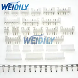 50PCS PH2.0 Connector 2.0mm Pitch Straight/Right Angle Pin Female Housing Shell Plug 2P 3P 4P 5P 6P7P8P9P 10P Terminal For PCB