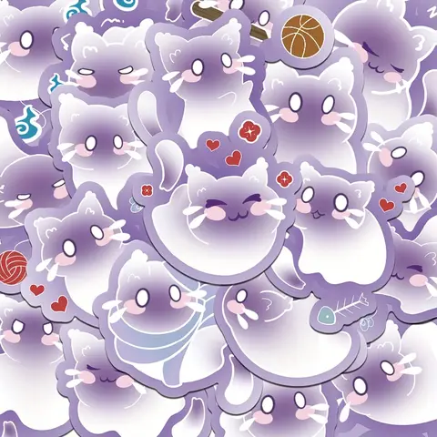 6 best sales बैंगनी स्टिकर - №2