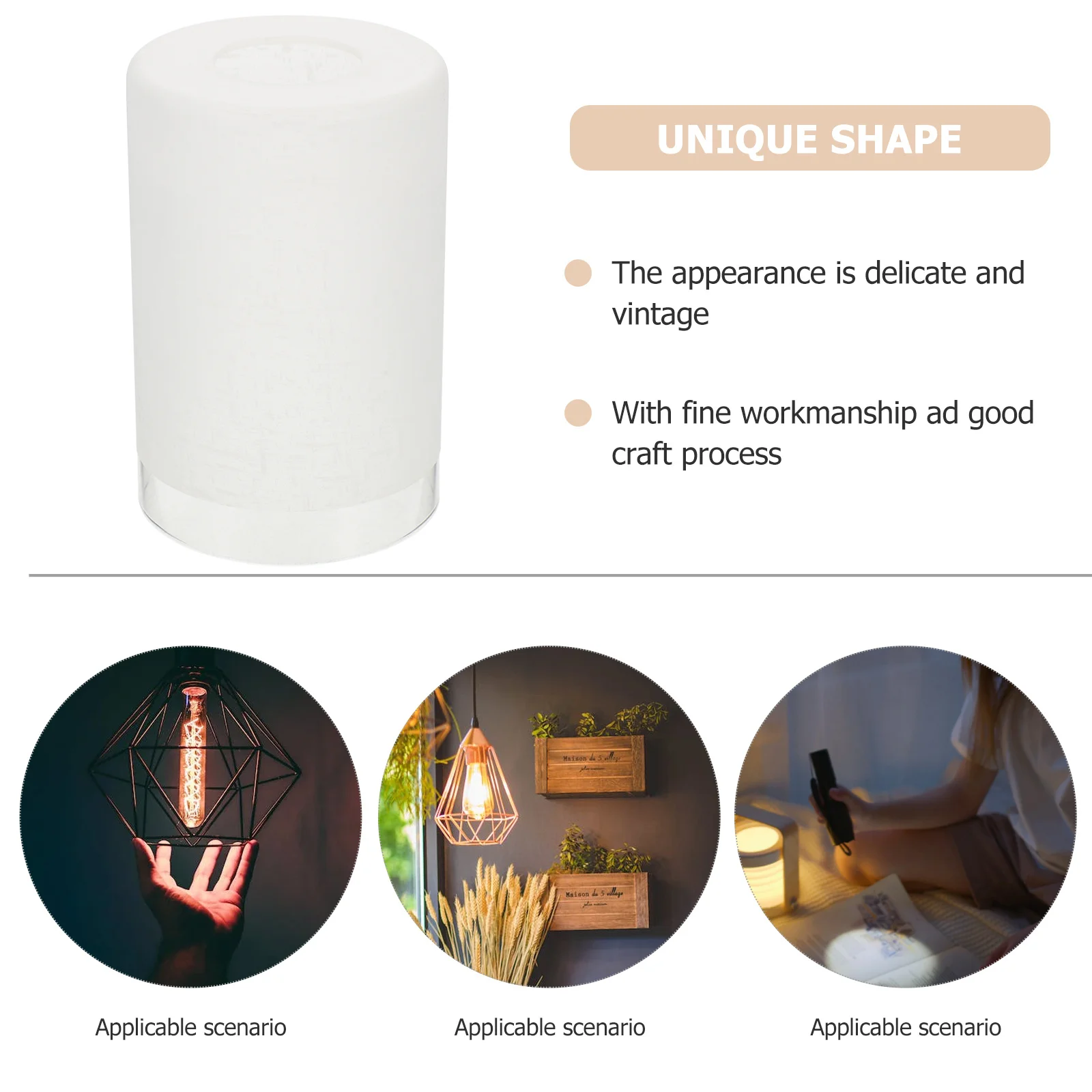 

Glass Lampshade Table Shades Replacements for Modern Light Decorative Cylinder Lampshades