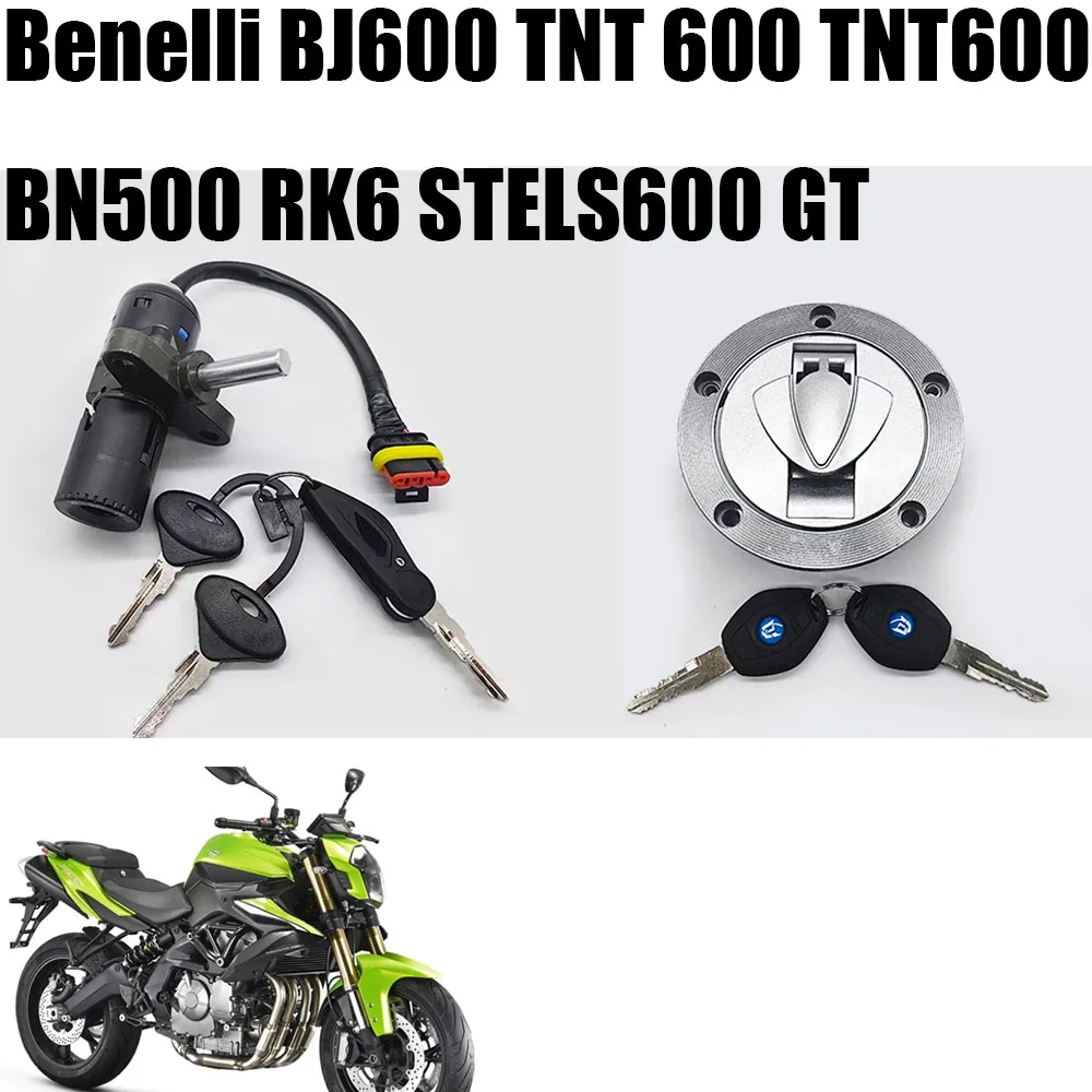 Para Benelli BJ600 TNT 600 TNT600 BN500 RK6 STELS600 GT interruptor de llave de encendido de motocicleta tanque de combustible bloqueo de asiento