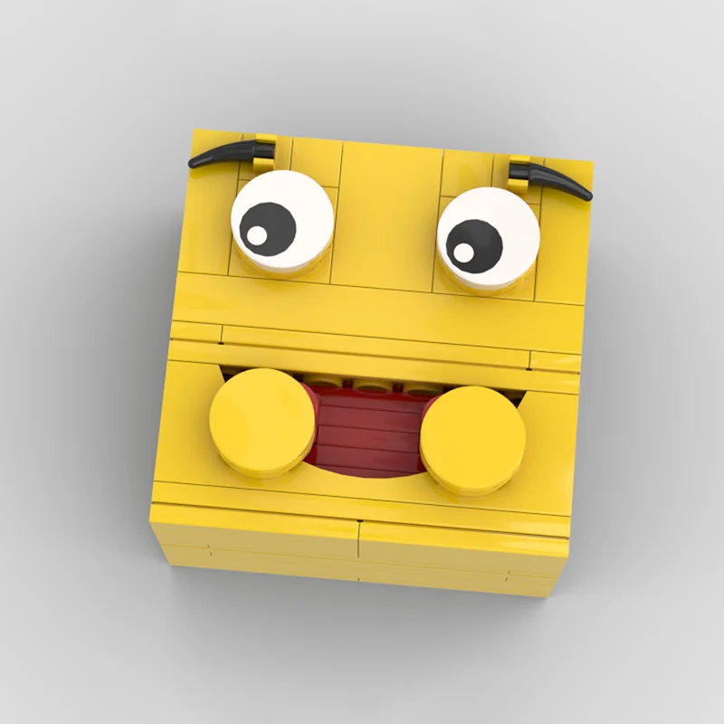 74 قطعة MOC نموذج الطوب السعيد اللبنات البناء تجميع هدية الكريسماس لتقوم بها بنفسك فكرة إبداعية التعليم لعبة أطفال عيد ميلاد