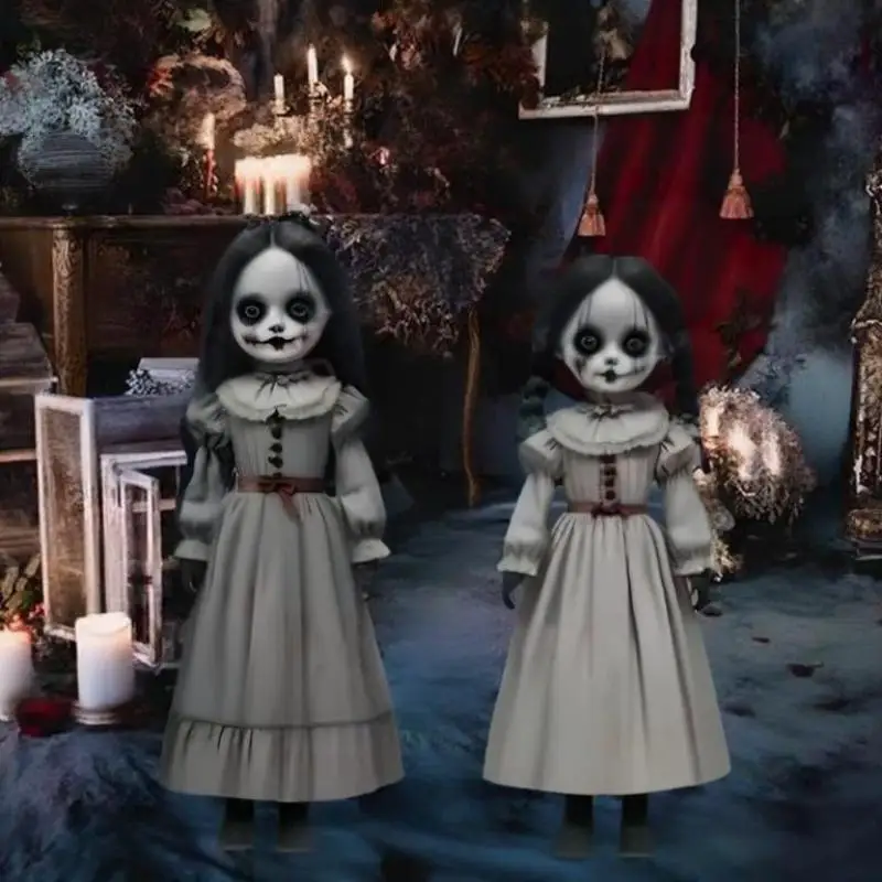 

Подключаемый наземный реквизит с привидениями для украшения двора на Хэллоуин, страшный скелет, призрак, анимация со светодиодными фонарями