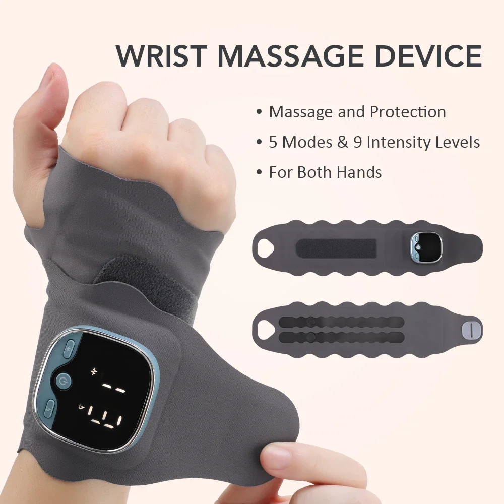 

Wrist Hot Compress Microcurrent Heating Wrist Guard For Carpal Tunnel Muscle Fatigue Pain Relief Rechargeable Hand Support