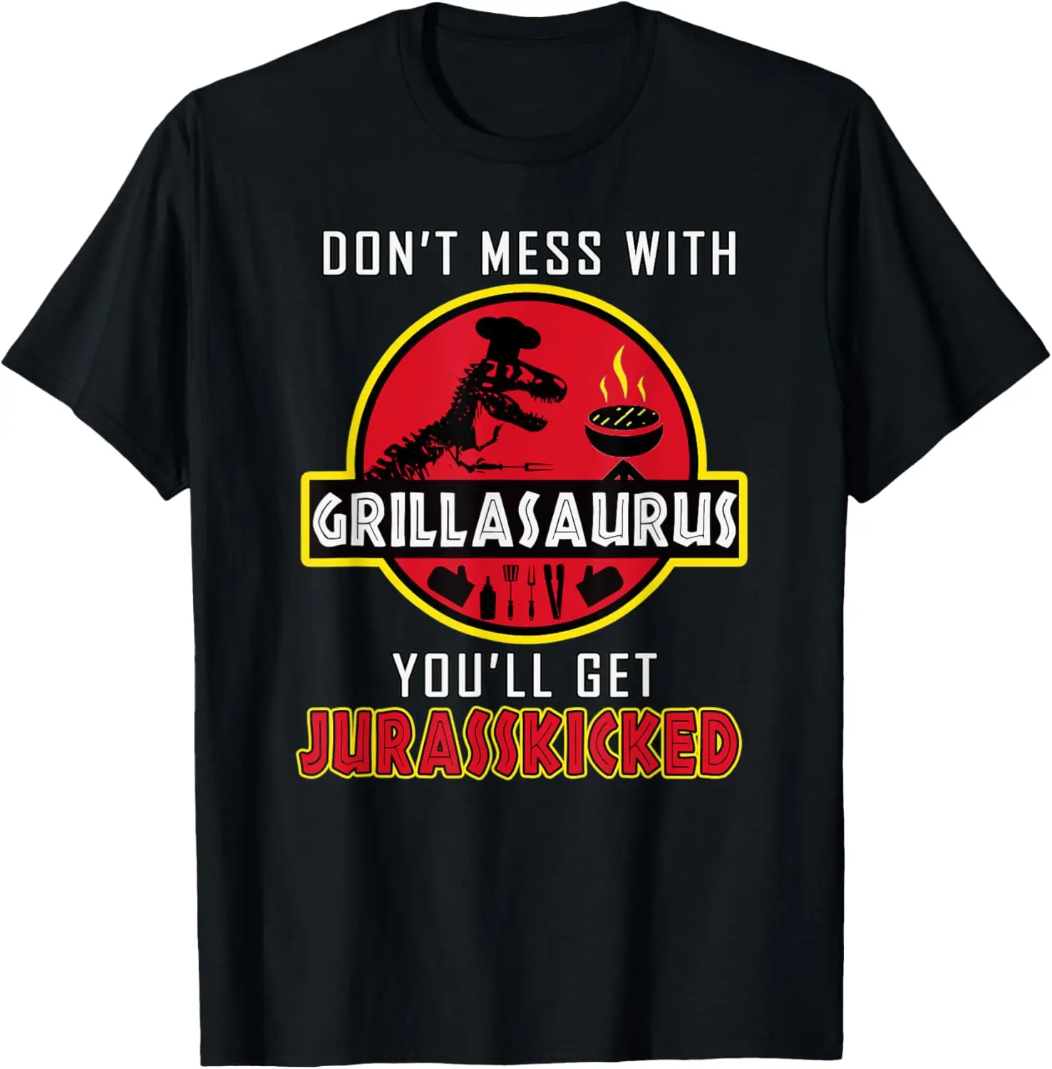 

Dad Grilling BBQ Grillasaurus Father Funny