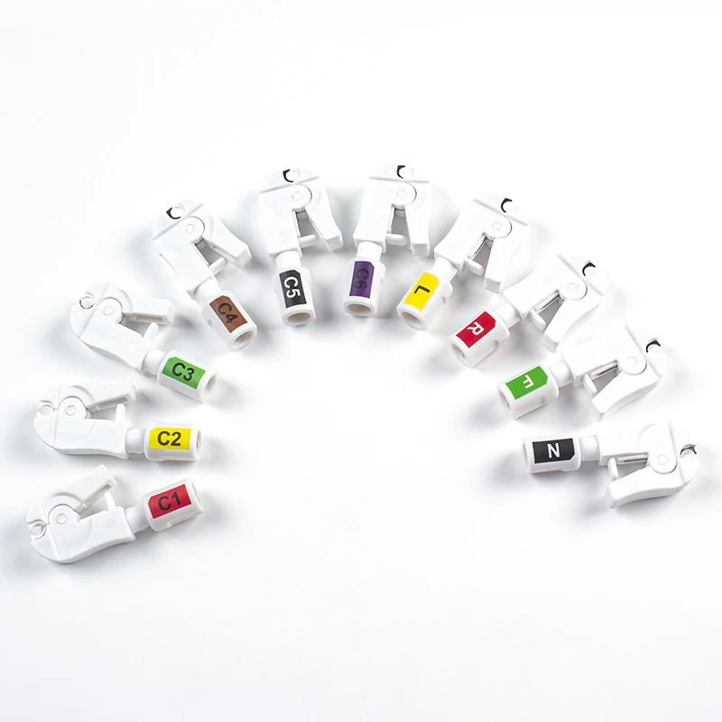 ECG Adapter  with Clip Grabber for EKG Cable 4.0 Banana Connector 10pcs Per Set