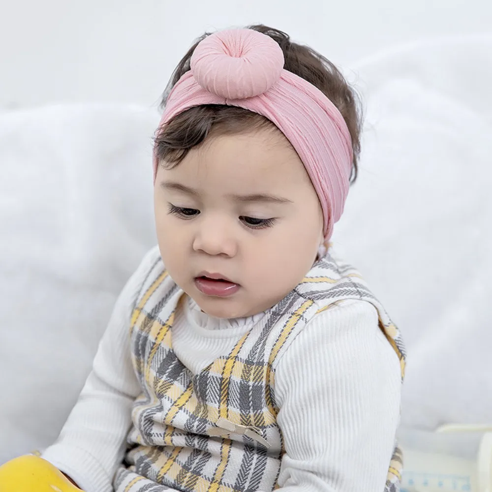 Soft Nylon Elastic Headband para o bebê recém-nascido, arcos monocromáticos, atado Headbands, meninas Turban, lenço de cabeça, acessórios para cabelo