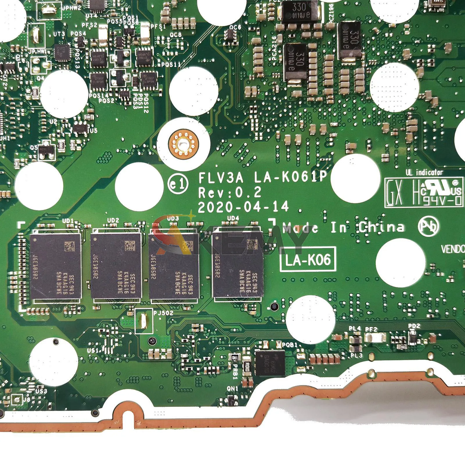 Scheda madre del computer portatile LA-K061P per Lenovo ThinkBook 14 G2 ARE 15 G2 ARE 14 G3 ACL con AMD R5 R7 CPU 8 GB di RAM 100% completamente testato