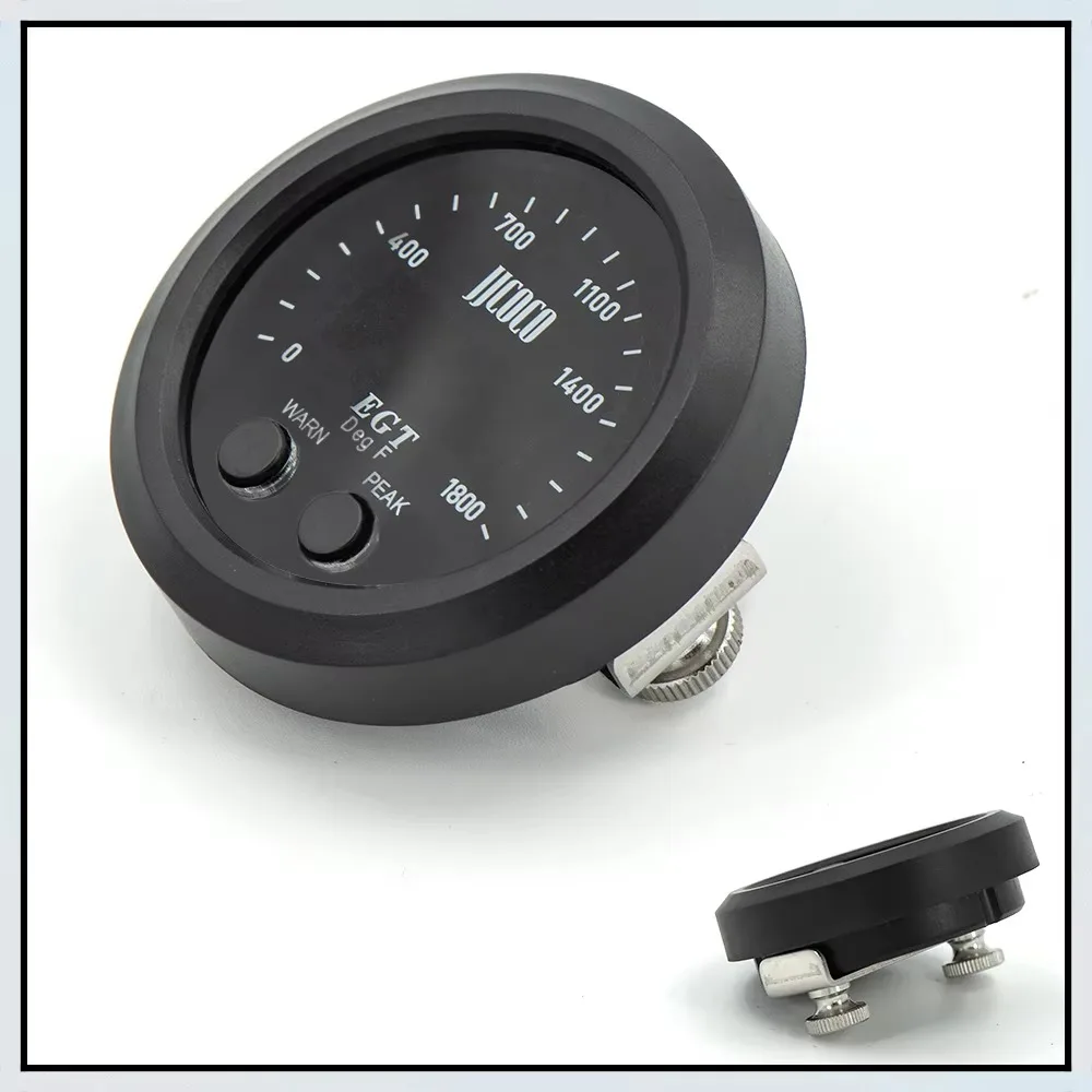 52Mm Exhaust Thermometer Slim Round with Red Light Emitting Diode Display 3
