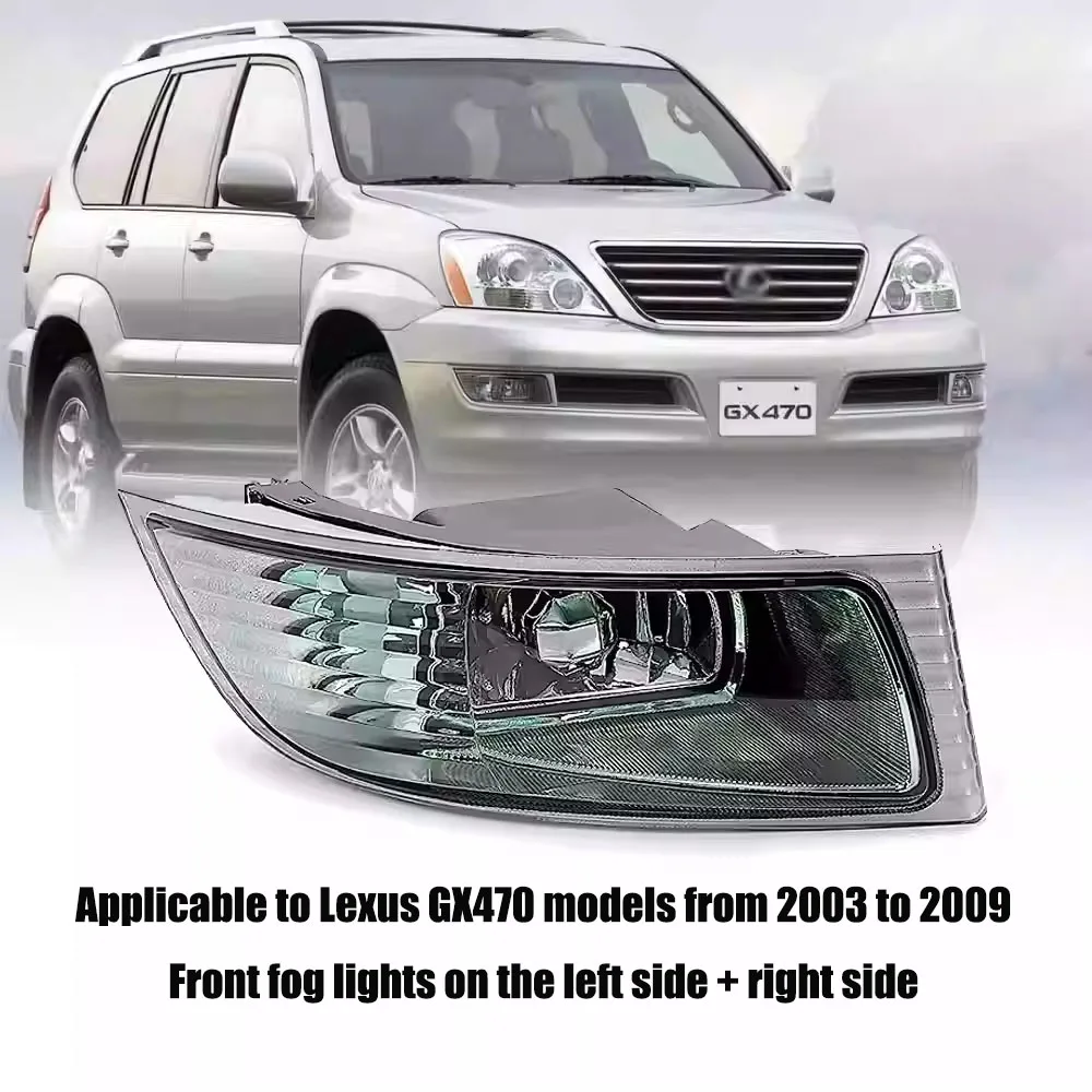 Applicable TTo Lexus GX470 (2003 - 2009 models) - Fog Lights, Anti-Fog Bumper Fog Light Upgrade Kit Accessories