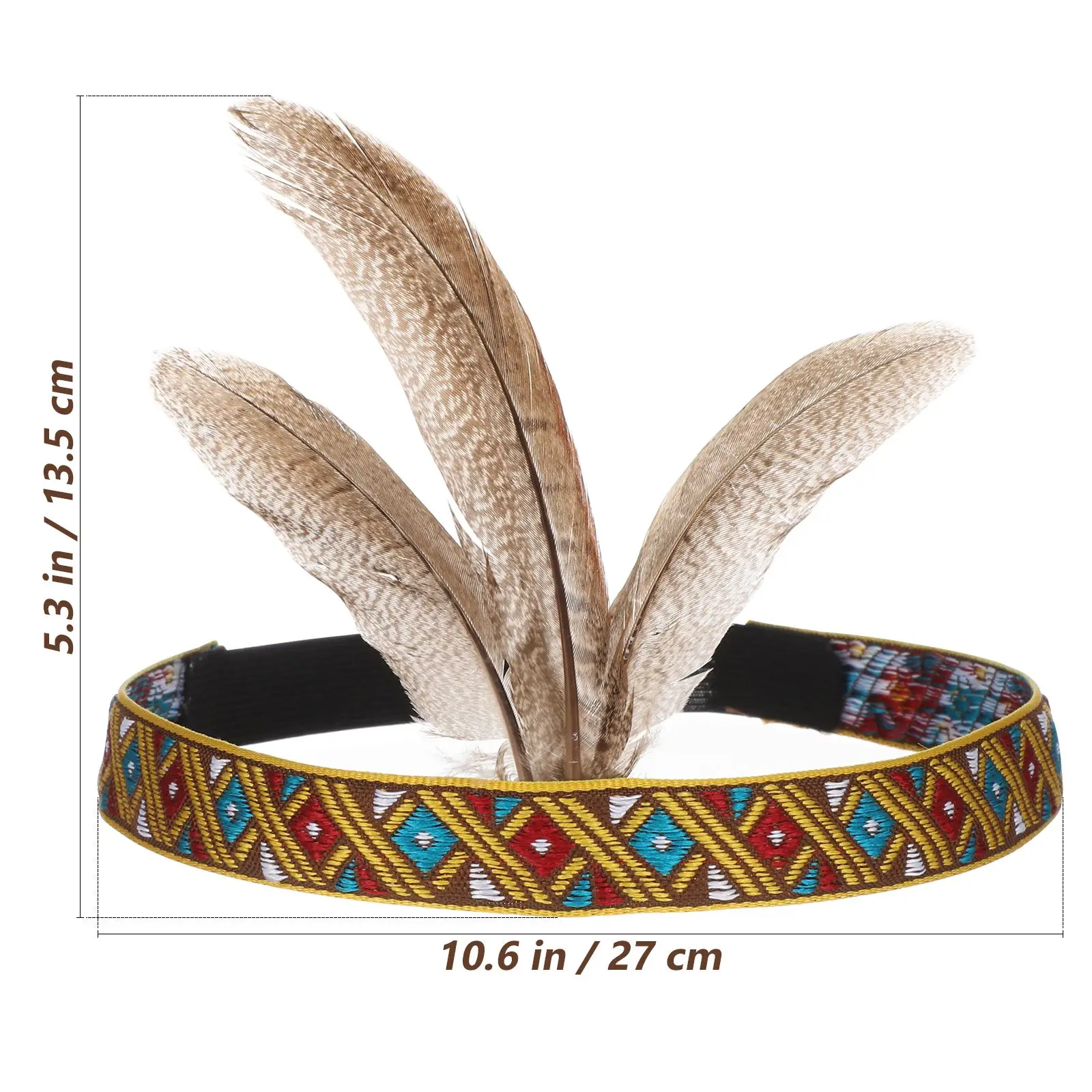 Hair Decoration Flapper Headband Indian Headpiece Kids Headbands Headwear Headdress Ties Costume Accessories