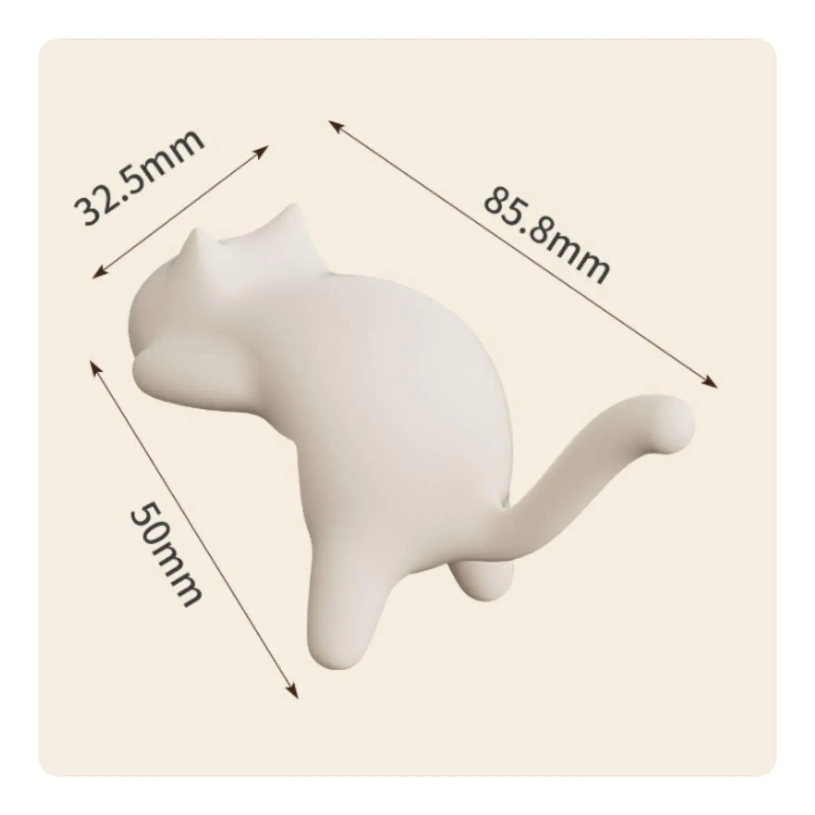 Cat Desk Hook Punch Installation Table Edge Bag Holder Multi-Functional Desk Edge Hanger for Students, Women, Classroom,