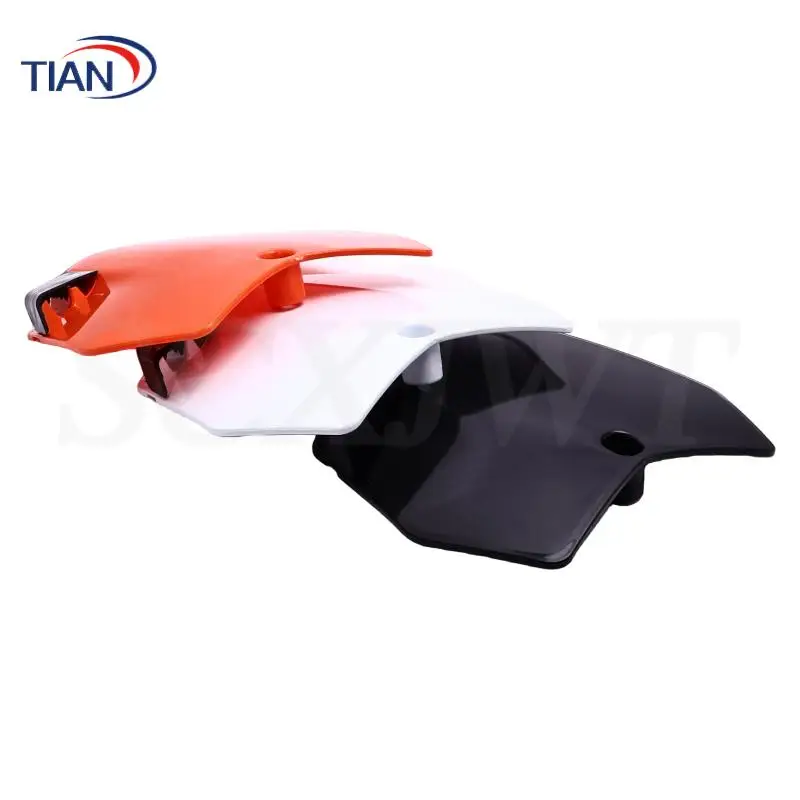 Motorcycle front license plate, wild motorcycle front shell modification accessories. Orange, white Black is optional