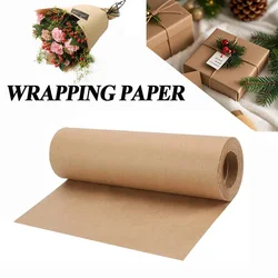 1 Roll 30cm X 5m Kraft Paper Roll for Gift Wrapping Moving Packing Brown Paper Roll for Painting Crafts DIY Flowers and Gifts
