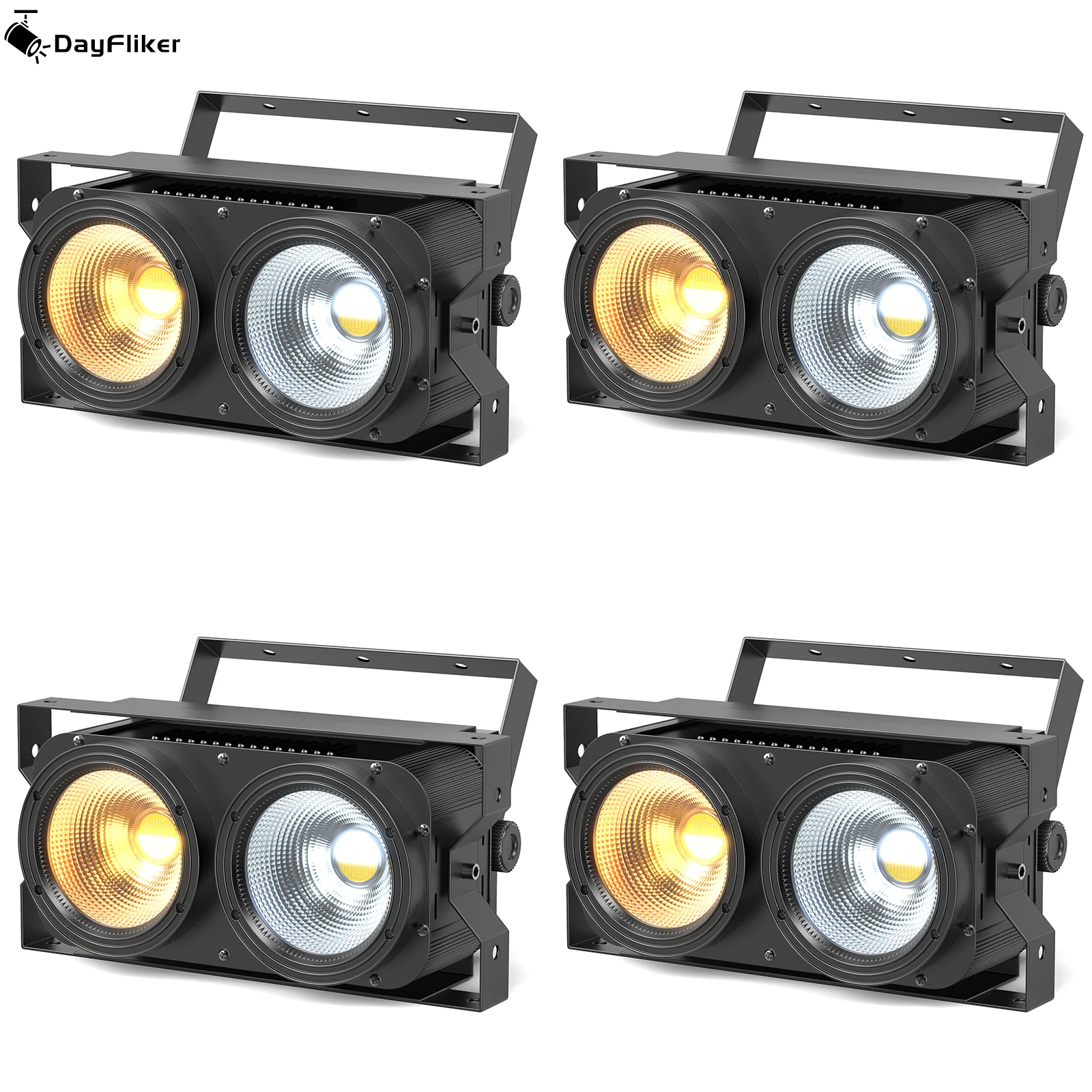 

DayFlicker 4 шт. 100 Вт 2 головки COB Audience Light COB Par Light DMX512 8 CH для DJ выступлений концертов ночные клубы вечеринки бары
