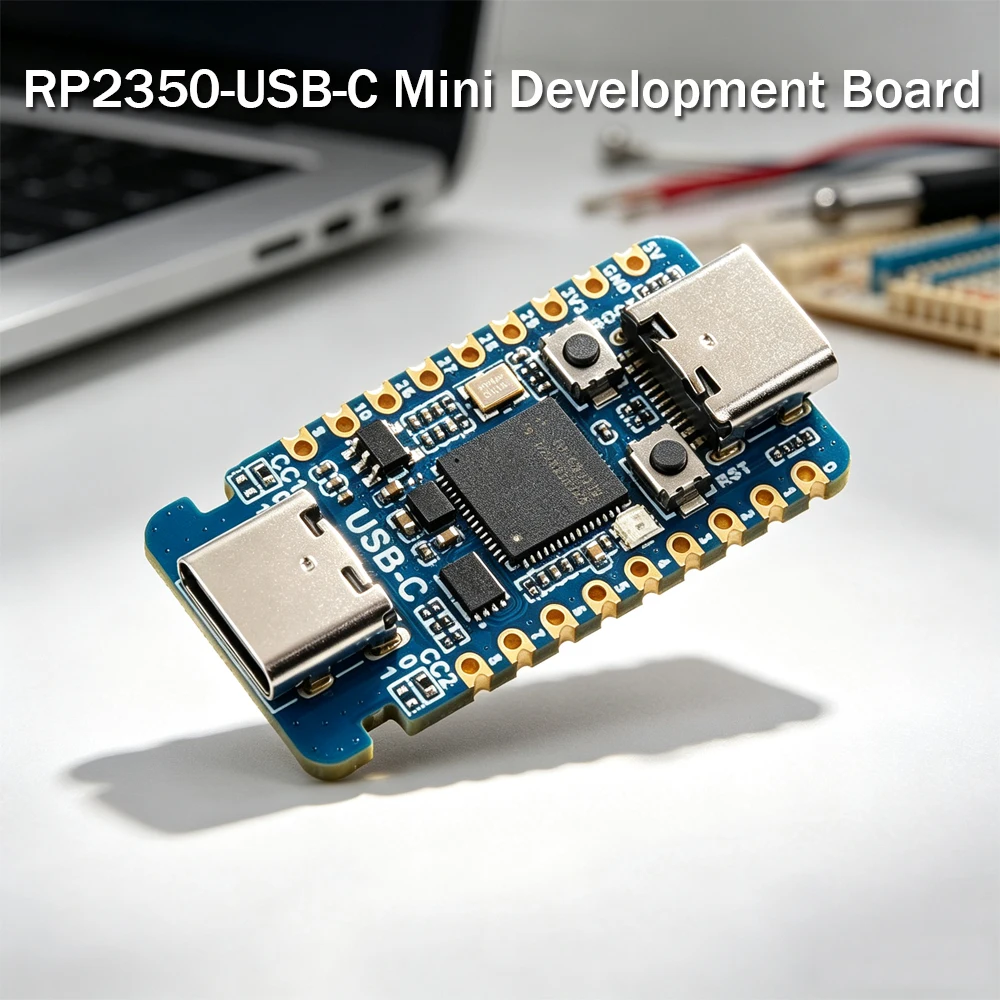 RP2350-USB-C Mini Development Board Dual Type-C with ARM/RISC-V Switch for IoT DIY Industrial Control