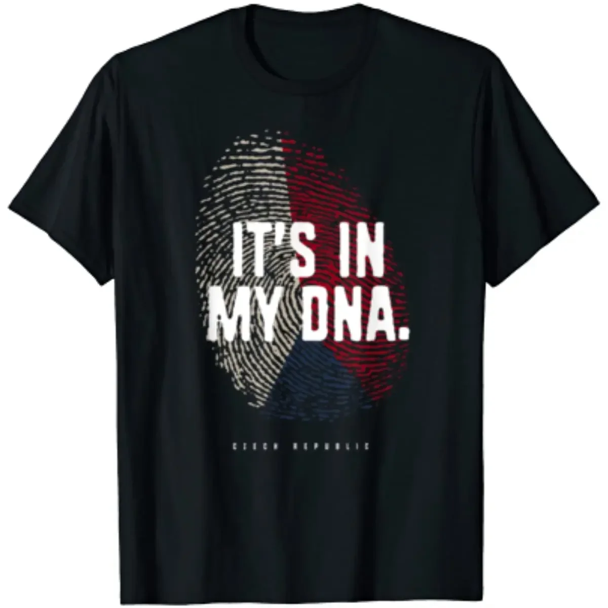 

IT'S IN MY DNA Czech Republic Flag Shirt Czech Roots Men T-Shirt Short Sleeve Casual Cotton Boys T-Shirts