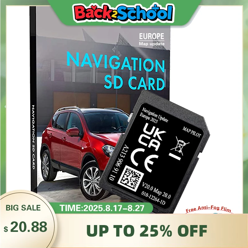 2025 V20 Último mapa Sat Nav Tarjeta SD A 2139069110   Mapa de navegación Europa para Mercedes GLC C E V Clase X Coche Garmin