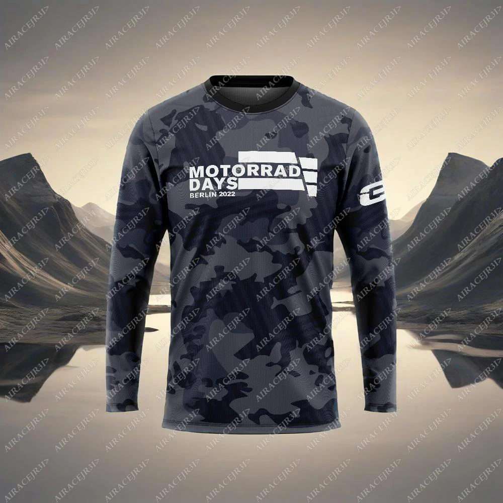 

Motorrad для BMW GS футболка с длинными рукавами серая мотоциклетная приключенческая локомотив езда летняя быстросохнущая мужская дышащая защита от ультрафиолета