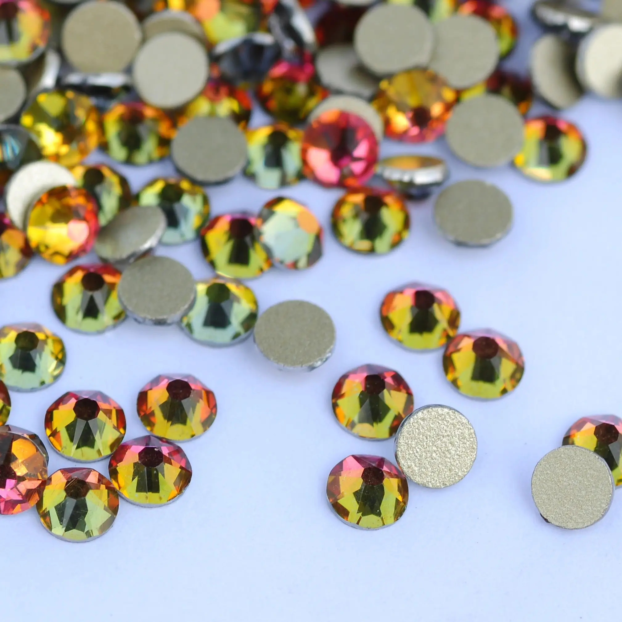 Red Volcano 2088 Rhinestones Glitter Crystal Non Hotfix Flatback Stones Strass Nail Art Decorations DIY Accessories