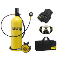 DIDEEP X5000 Pro 2L diving tank, oxygen tank, underwater diving suit, diving vest, diving goggles, handbag