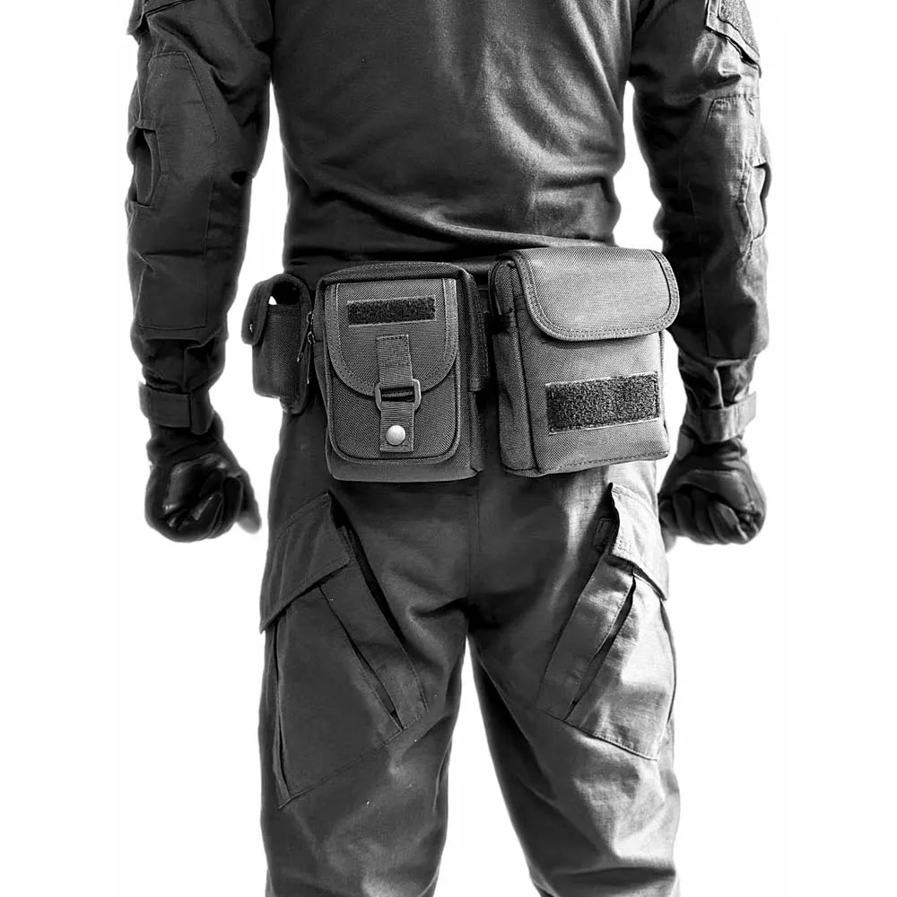 

1680d Nylon Outdoor Special Forces Tactical Waist Bag Security Duty Belt Bag Molle Tactical Large Mobile Phone Bag For Hunting