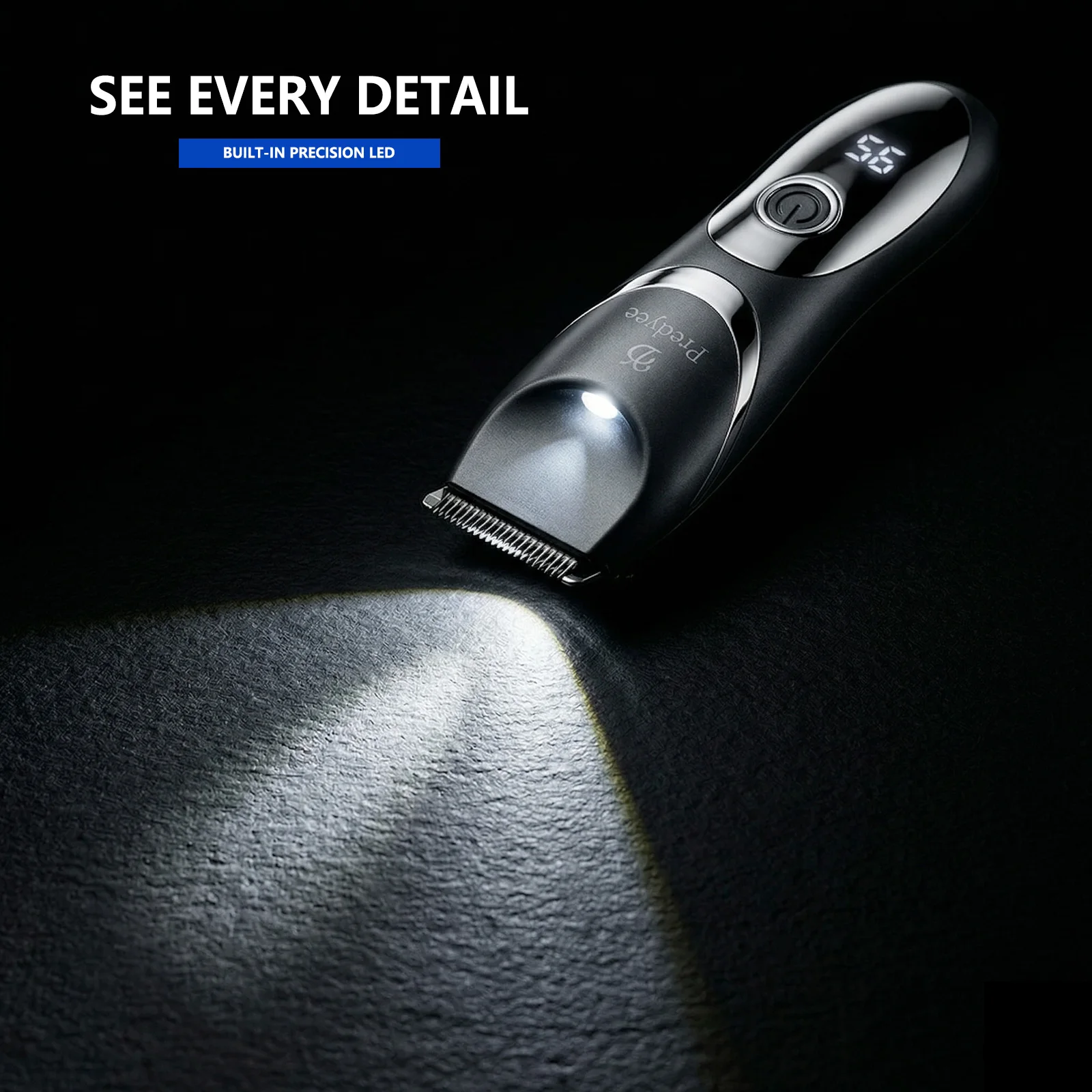 Electric Body Groin Trimmer for Men Manscaping Groomer Pubic Hair Shaver Ceramic Blade IPX7 Waterproof USB-C Clipper view 3