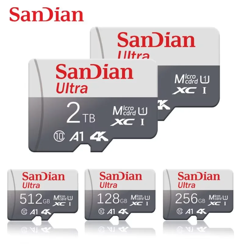 2TB 1TB Micro TF SD Card 128GB High Speed Memory Card 256GB V30 Mini SD Cards 512GB UHS-1 TF Flash Card For Nintendo Switch