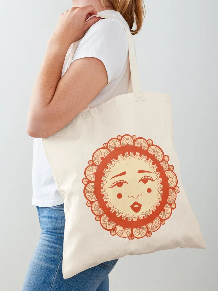 

Red and Yellow Blissful Face Tote Bag Lady bags Women's bag hand bag Women bags