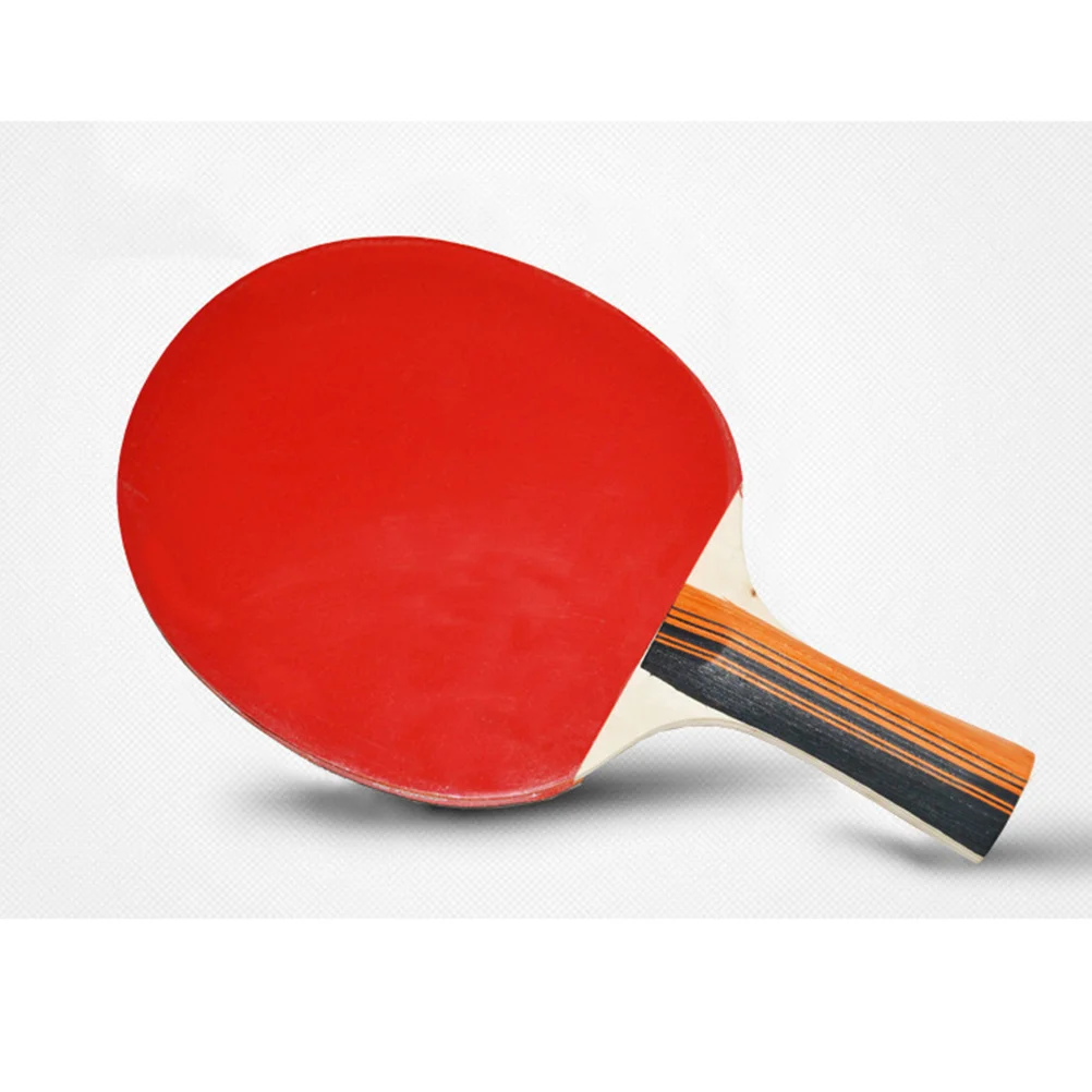 1 مجموعة 1 مجموعة من مضرب تنس الطاولة الخشبي بينغبونغ مجداف مجموعة أسود أحمر مقبض طويل خفيفة الوزن دائم مزدوجة البثور- #6