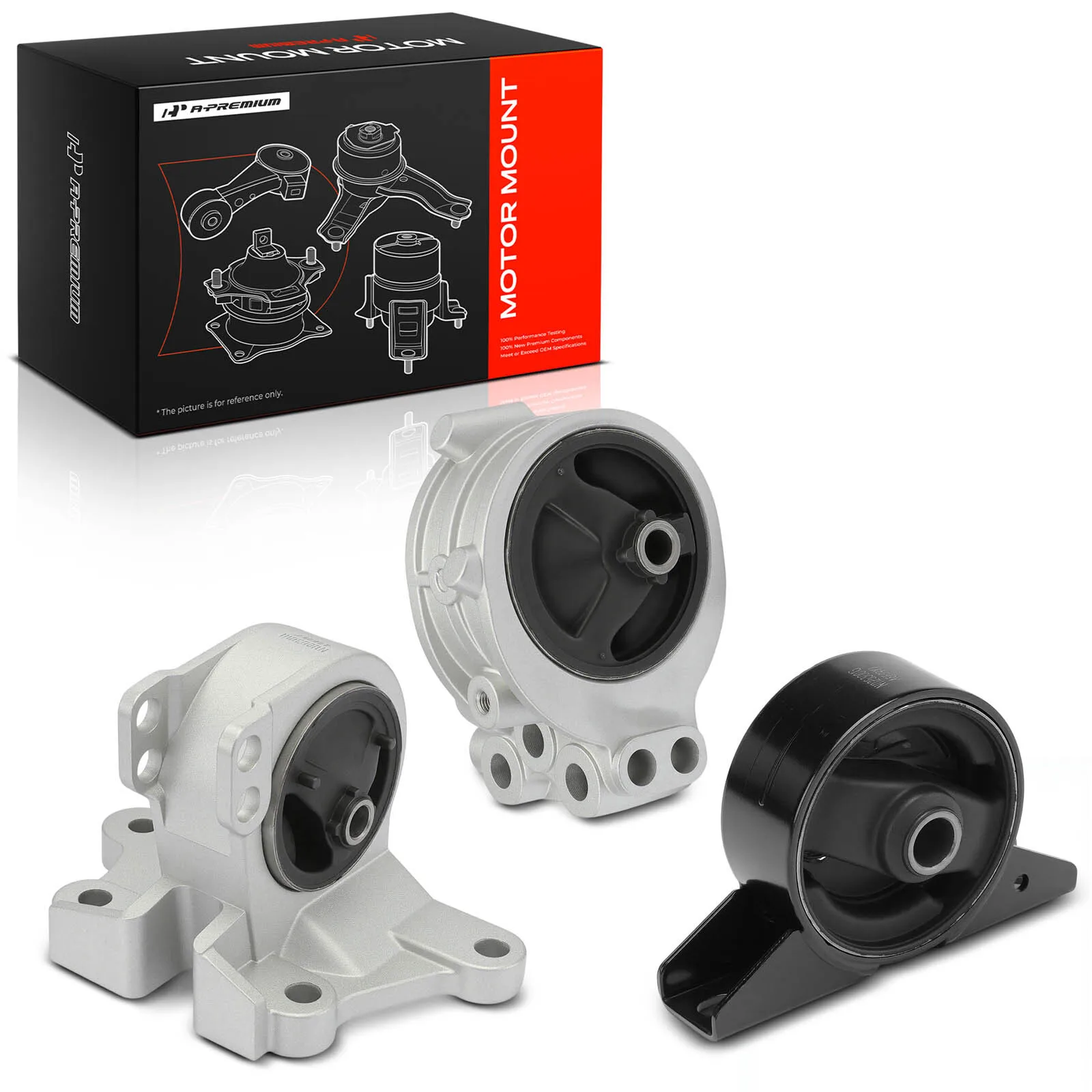 A-Premium 3pcs Engine & Transmission Mount for Chrysler Sebring 2001-2005 Mitsubishi Eclipse 2000-2005 Galant 1999-2003