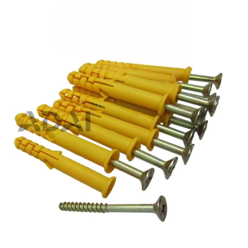 

Дюбель-гвоздь 8x80, малый желтый распорный дюбель, анкер для строительных материалов, крепление распорной трубки, анкерный болт