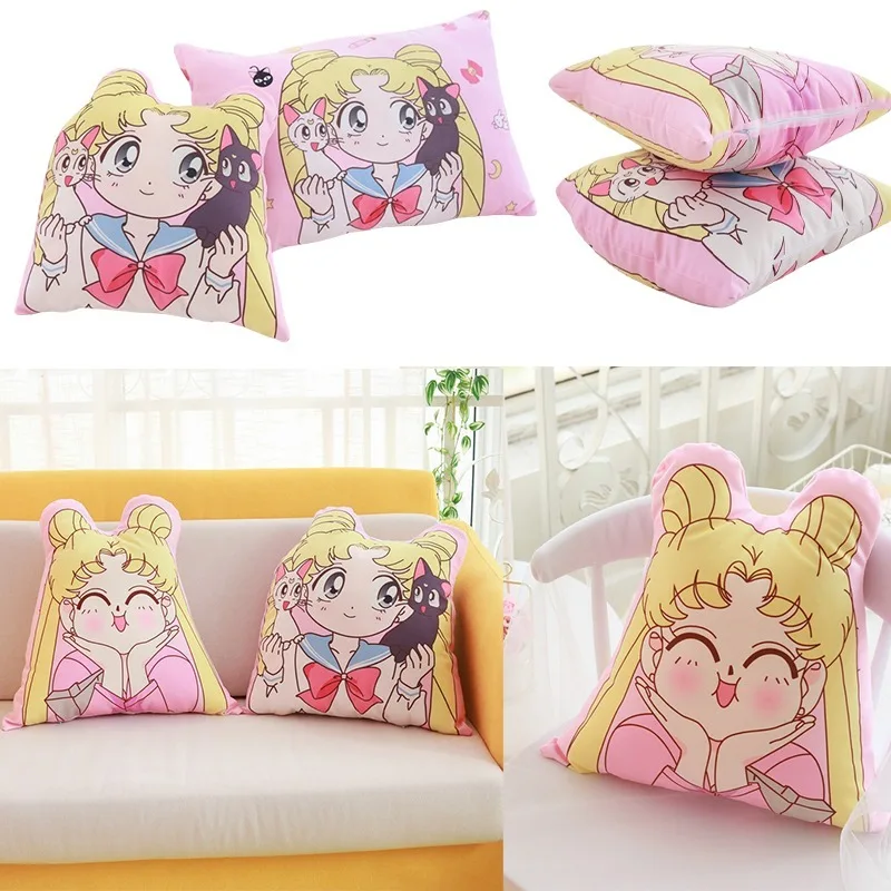 

40 см Сейлор Мун Цукино Усаги детская подушка диванная подушка персонажи аниме домашний диван подушка для сна автомобильная поясная подушка подарок
