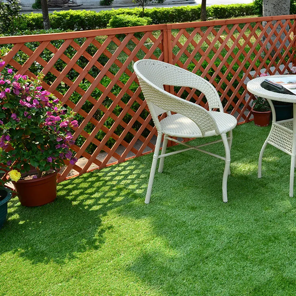 

Artificial Grass Mat Simulation Turf Lifelike Patio Decor Lawn Fake Green Rugs Garden Outdoor Tiles Plastic Material Festive