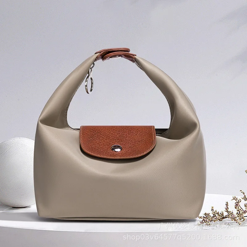 Factory Direct Waterproof Nylon Lunch Bag Hobo Handbag Casual Commuter Dumpling Bag Shoulder Crossbody Bag