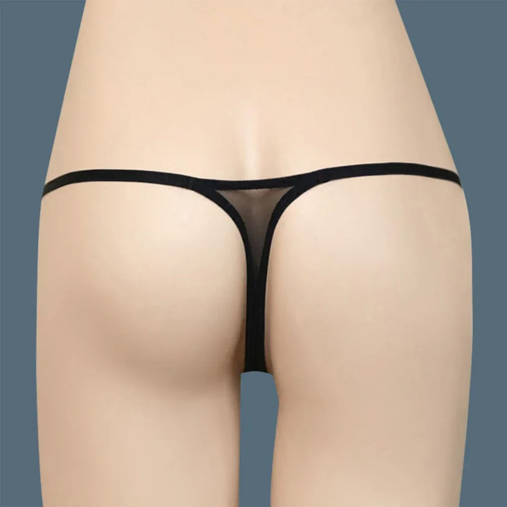 Women Brief Mesh Sheer Women\'s Panties – Ultra thin Briefs G String Knickers in Black/White Perfect for Every Occasion